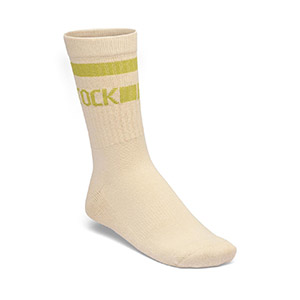 Cotton Tennis Socks - Oatmeal/Archive Mid Green