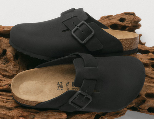 BOSTON WIRE BUCKLE | Nubuck Leather | Black