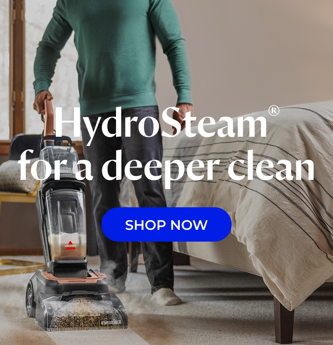 HydroSteam® for a deeper clean