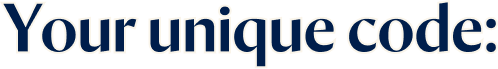  Your unique code