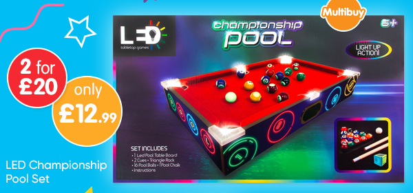 LED Championship Pool Set