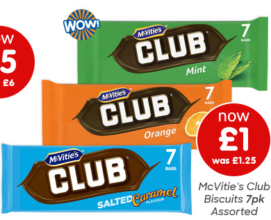 McVitie's Club Biscuits 7pk - Assorted