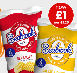 Seabrook Crisps 6pk - Assorted