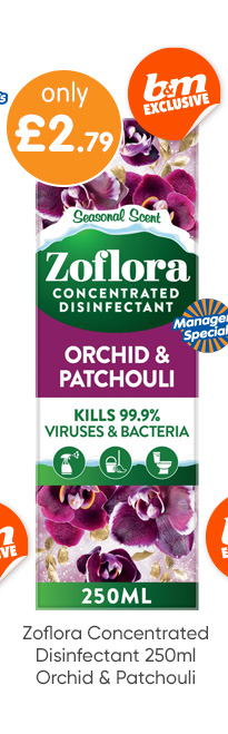 Zoflora Concentrated Disinfectant 250ml - Orchid & Patchouli