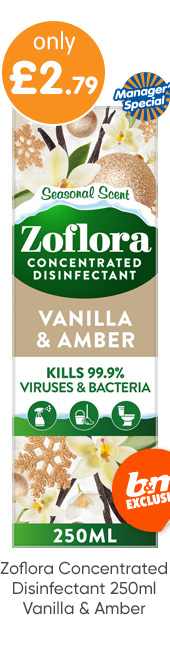 Zoflora Concentrated Disinfectant 250ml - Vanilla & Amber