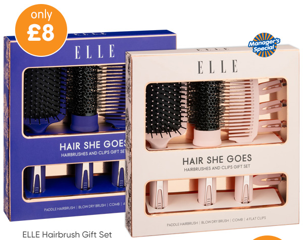 Elle Hairbrush Gift Set