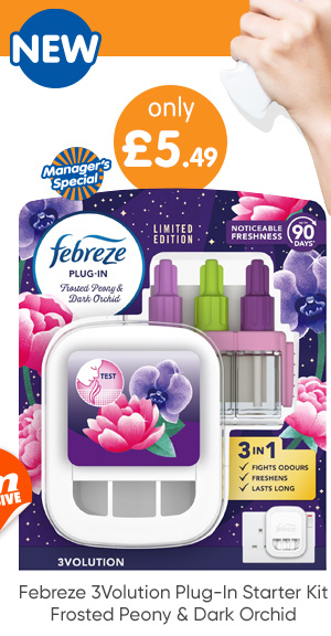 Febreze 3Volution Plug-In Starter Kit - Frosted Peony & Dark Orchid