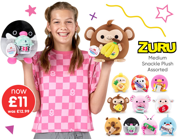 Zuru Medium Snackle Plush - Assorted