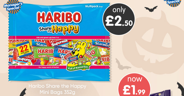 Haribo Share the Happy Mini Bags 352g