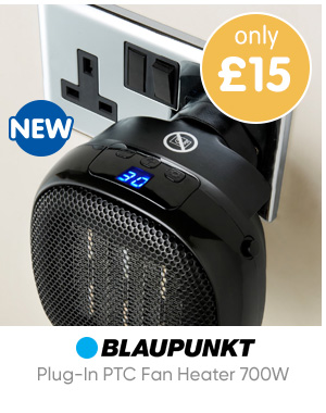 Blaupunkt Plug-In PTC Fan Heater 700W