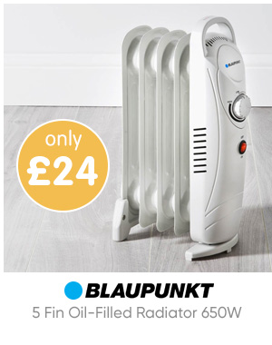 Blaupunkt 5 Fin Oil-Filled Radiator 650W