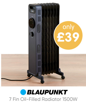 Blaupunkt 7 Fin Oil-Filled Radiator 1500W