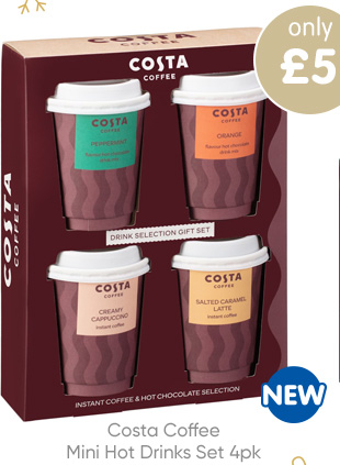 Costa Coffee Mini Hot Drinks Set 4pk