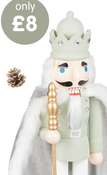 Peaceful Light Nutcracker 38cm - White