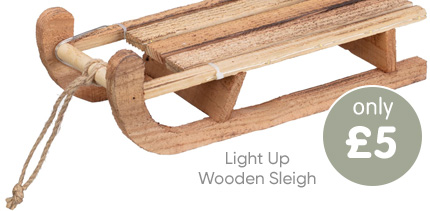 Light Up Wooden Sleigh