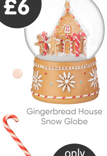 Gingerbread House Snow Globe