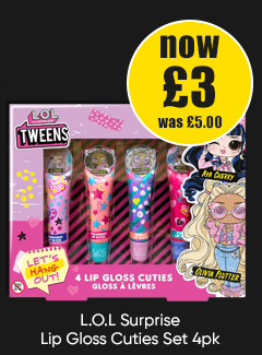 L.O.L Surprise Lip Gloss Cuties Set 4pk