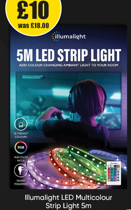 Illumalight LED Multicolour Strip Light 5m