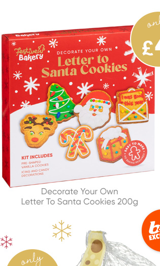 Decorate Your Own Letter To Santa Cookies 200g