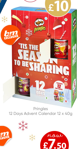 Pringles 12 Days Advent Calendar 12 x 40g