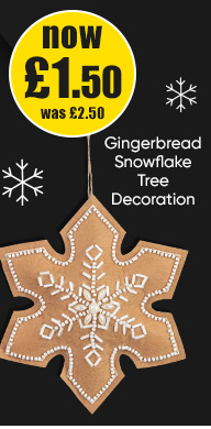 Gingerbread Snowflake Tree Decoration