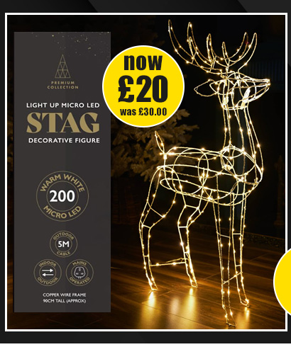 Light Up Micro LED Stag