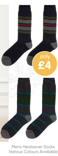 Mens Heatsaver Socks - Various Colours Available