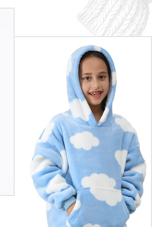 Younger Kids Snuggle Hoodie - Various Sizes & Designs Available