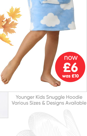 Younger Kids Snuggle Hoodie - Various Sizes & Designs Available