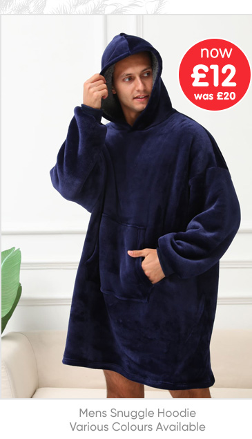 Mens Snuggle Hoodie - Various Colours Available