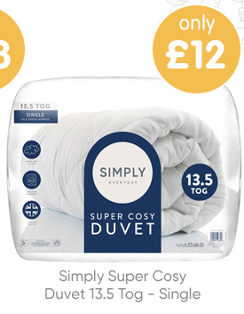 Simply Super Cosy Duvet 13.5 Tog - Single