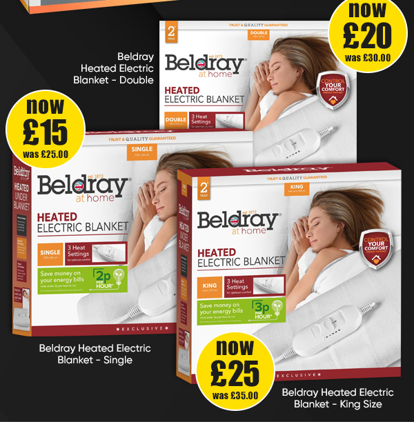 Beldray Heated Electric Blanket