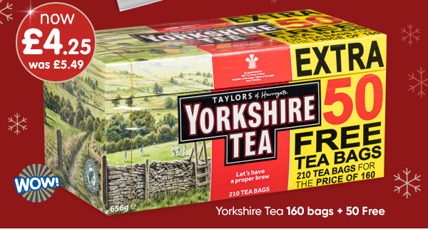 Yorkshire Tea 160s + 50 Free