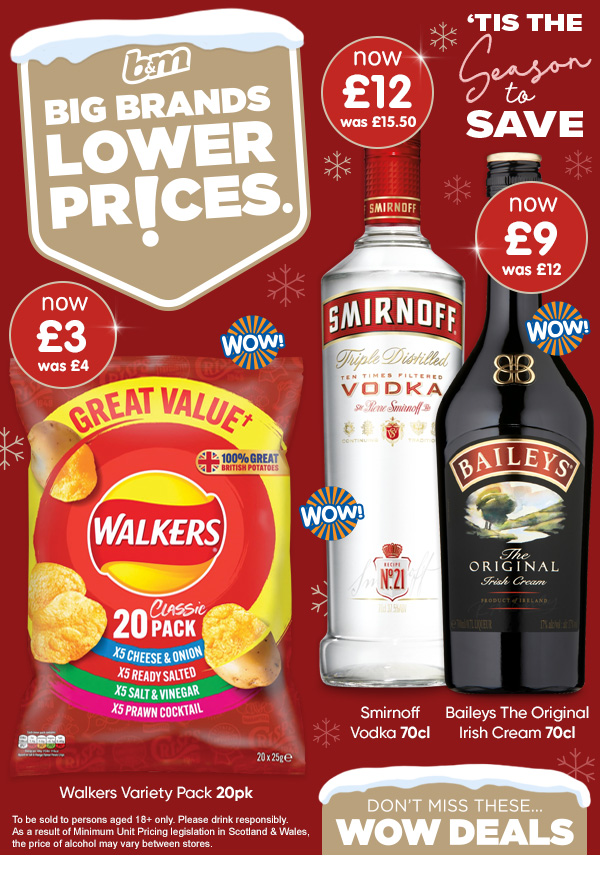 Festive WOW Deals 2024 at B&M