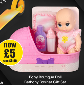 Baby Boutique Doll - Bethany Basinet Gift Set