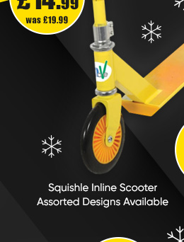 Squishle Inline Scooter - Assorted Designs Available