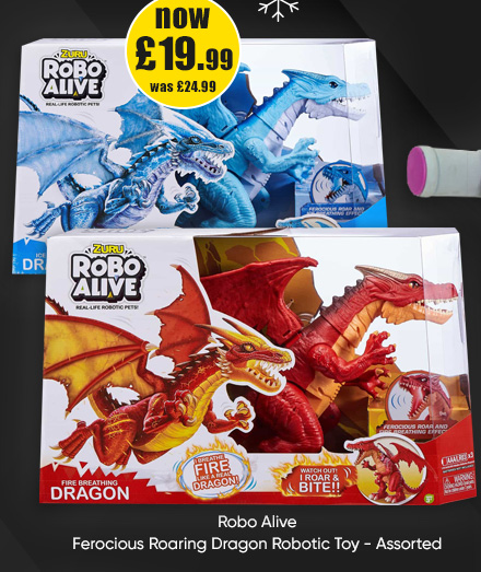 Robo Alive Ferocious Roaring Dragon Robotic Toy - Assorted