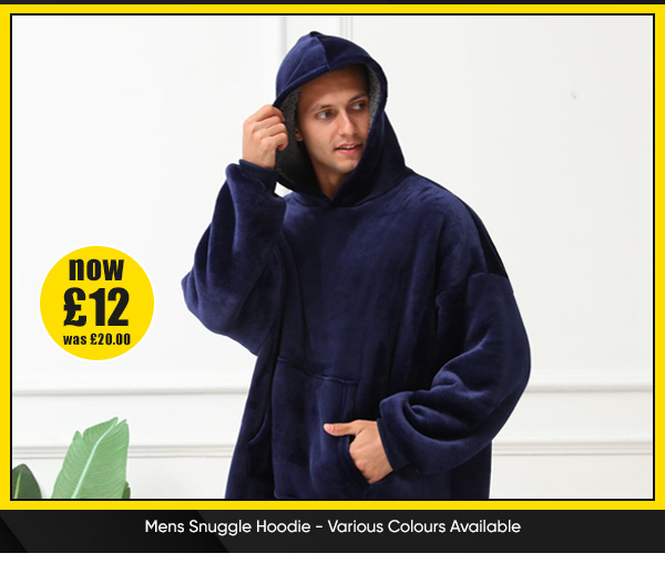 Mens Snuggle Hoodie - Various Colours Available