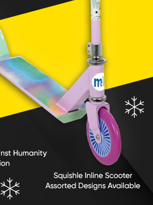 Squishle Inline Scooter - Assorted Designs Available