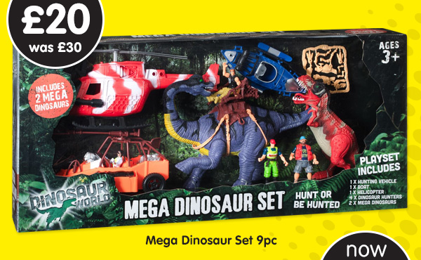 Mega Dinosaur Set 9pc