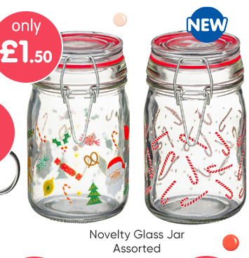 Novelty Glass Jar - Assorted