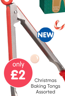 Christmas Baking Tongs - Assorted