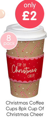 Christmas Coffee Cups 8pk - Cup Of Christmas Cheer