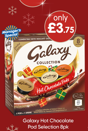 Galaxy Hot Chocolate Pod Selection 8pk