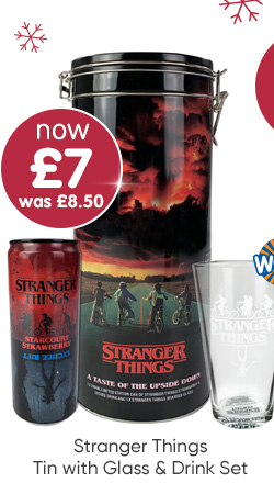 Stranger Things Tin with Glass & Drink Set