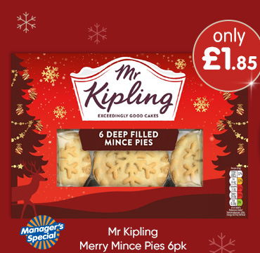 Mr Kipling Merry Mince Pies 6pk