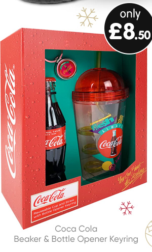 Coca Cola Beaker & Bottle Opener Keyring