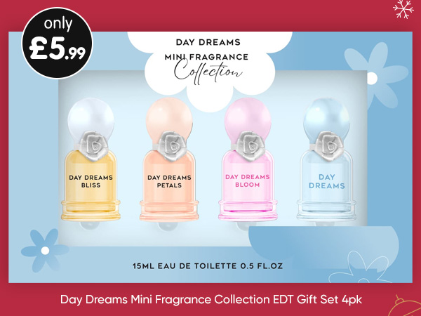 Day Dreams Mini Fragrance Collection EDT Gift Set 4pk