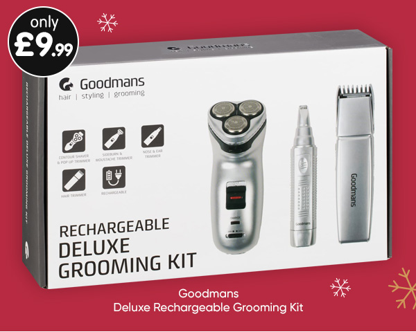 Goodmans Deluxe Rechargeable Grooming Kit