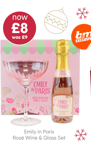 Emily in Paris Rosé Wine & Glass Set